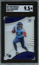 2022 Panini Chronicles Treylon Burks Clear Vision Rookies Purple /49 