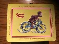 Curious George Metal Lunch Box - by Schylling -  Opens/Closes Perfectly - Nice!