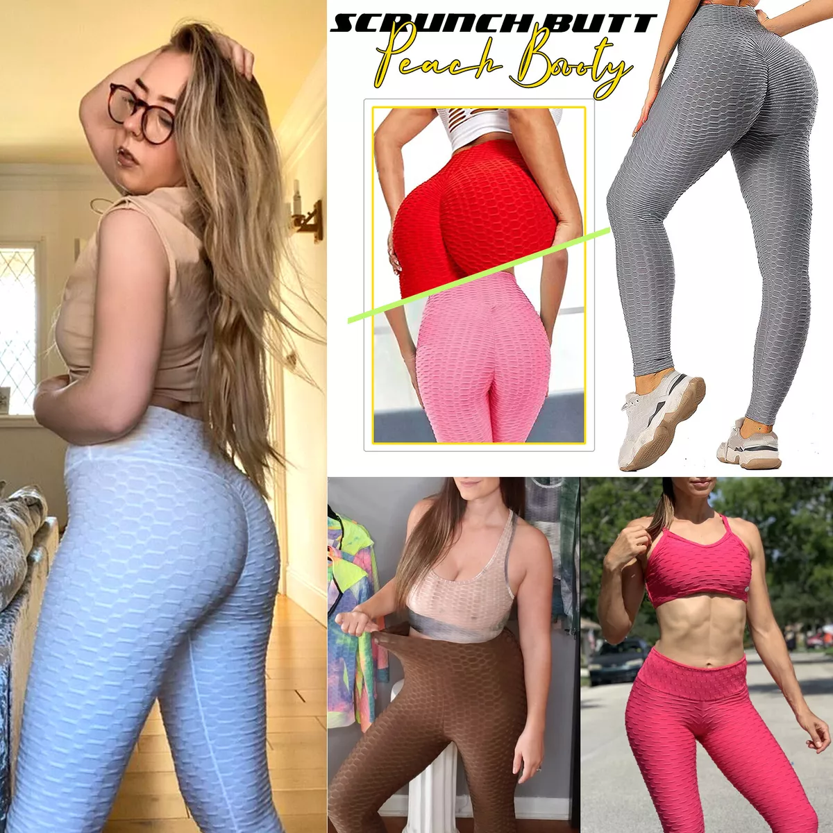 Womens Leggings High Waisted Butt Lifter Tummy Control Thin Style Crazy  Yoga Leggings Workout Leggings for Women