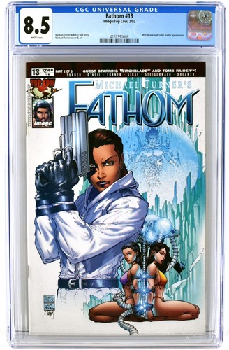 Fathom #13 CGC 8.5 VF+ Image Comics Lara Croft & Witchblade Appearance (2002)