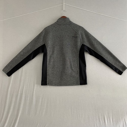 Spider Core Men’s Sweater Size M 1/4 Zip Black Gray Outdoor GorpCore Athleisure - Picture 7 of 15