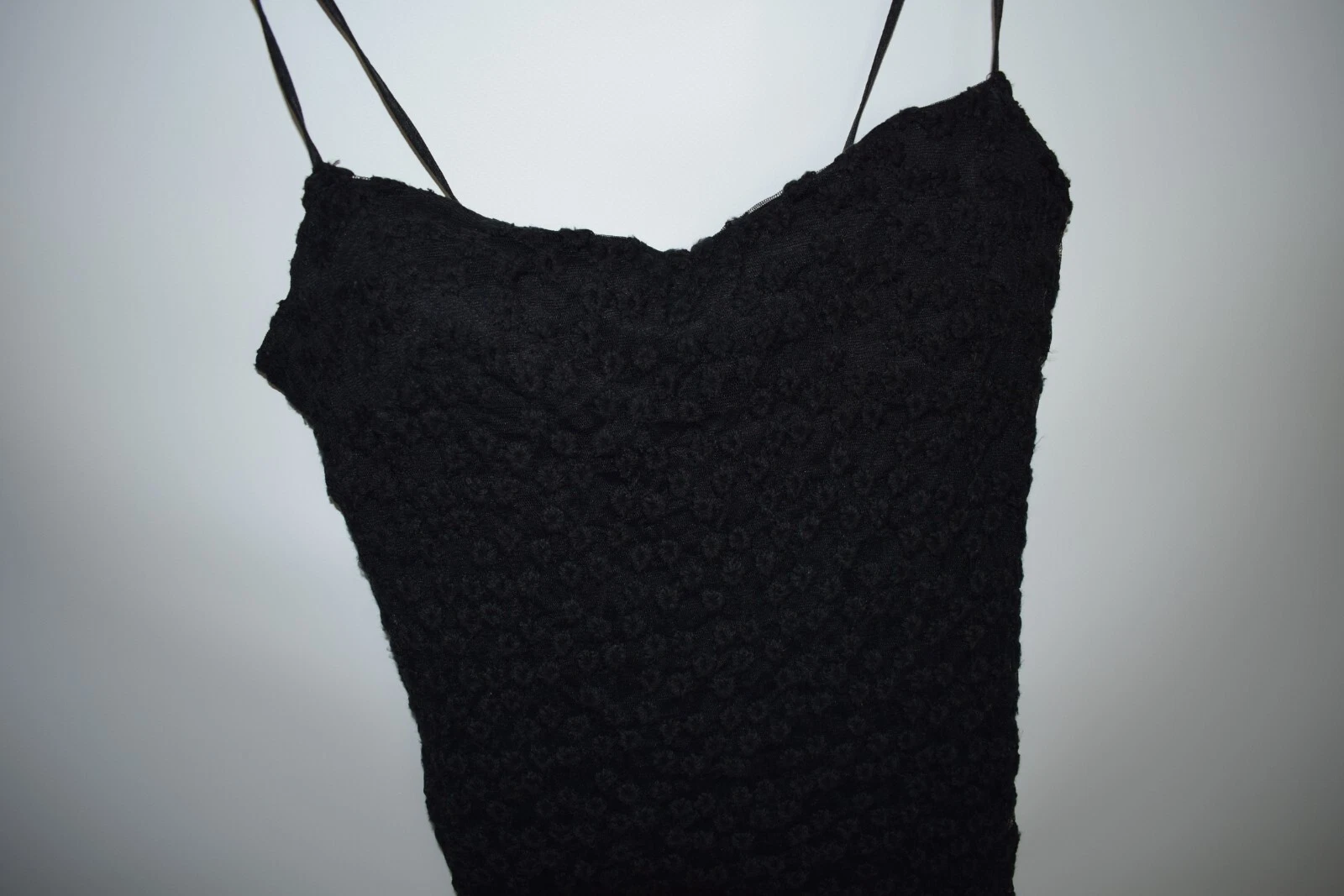 Versace Jeans Couture Bustier mini abito nero ricamato floreale taglia 32 46