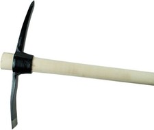 2,5kg Pickax With Wooden Handle Pick-Axe Pick Flat Axe 2500g