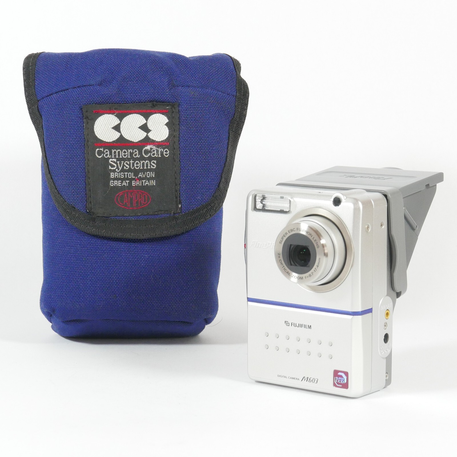 RARE Fuji Finepix M603 Digital Camera Complete Set Viewfinder TESTED - ENGLISH