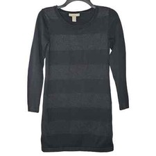 Banana Republic women's black metallic sweater dress holiday dress size small