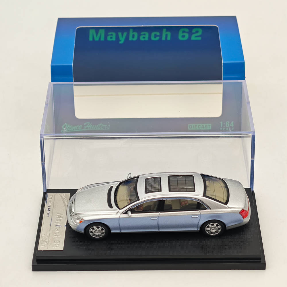 Stance Hunters SH 1/64 Mercedes Benz Maybach 62 Silver Diecast