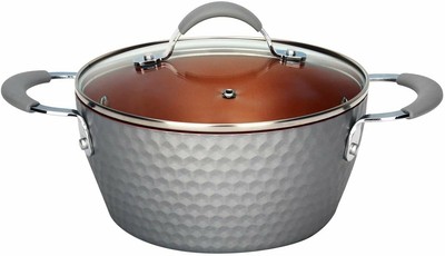 NutriChef Non-Stick Cooking Pot 12.2''x7.9''x3.7'', Stain-Resistant, 3.5lbs