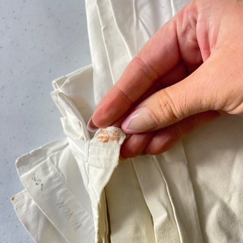 vtg pepperell flat sheet twin white solid combed cotton percale - Picture 2 of 6