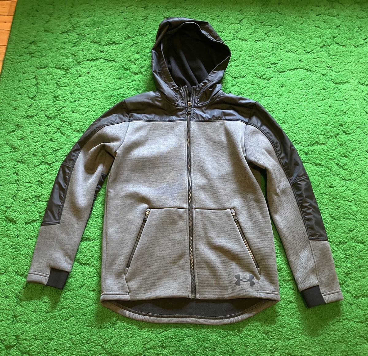 NWT Under Armour Youth Boys Full Zip Storm Jacket Blue Water Repellent Large