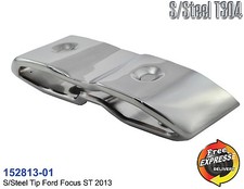 Punta de escape tubo de escape embellecedor s/s cubierta cromada para Ford Focus ST 152813-01