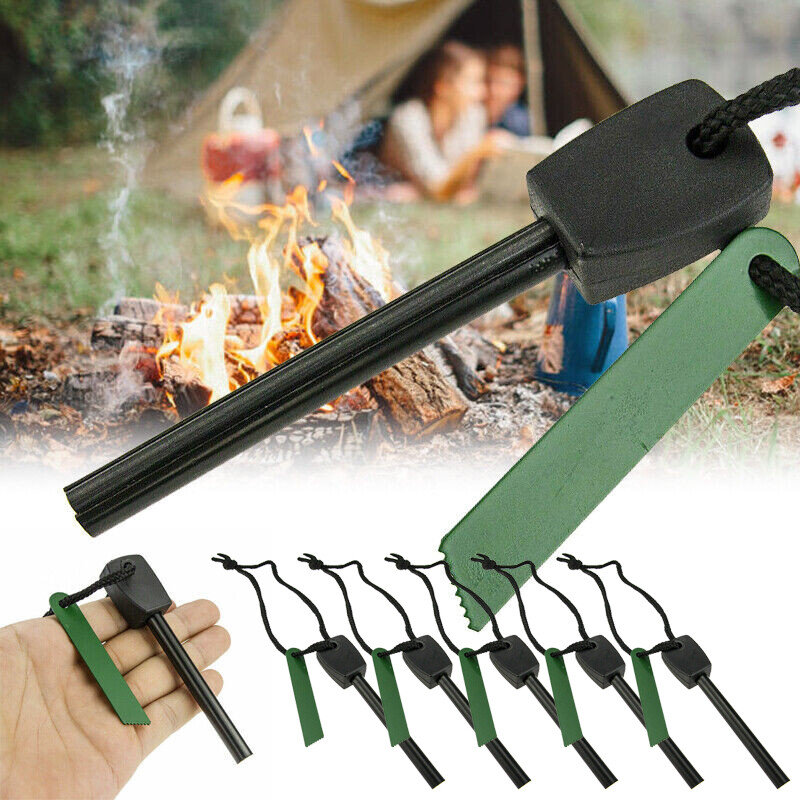 Lot Magnesium Fire Starter Stick Rod Survival Kit Emergency
