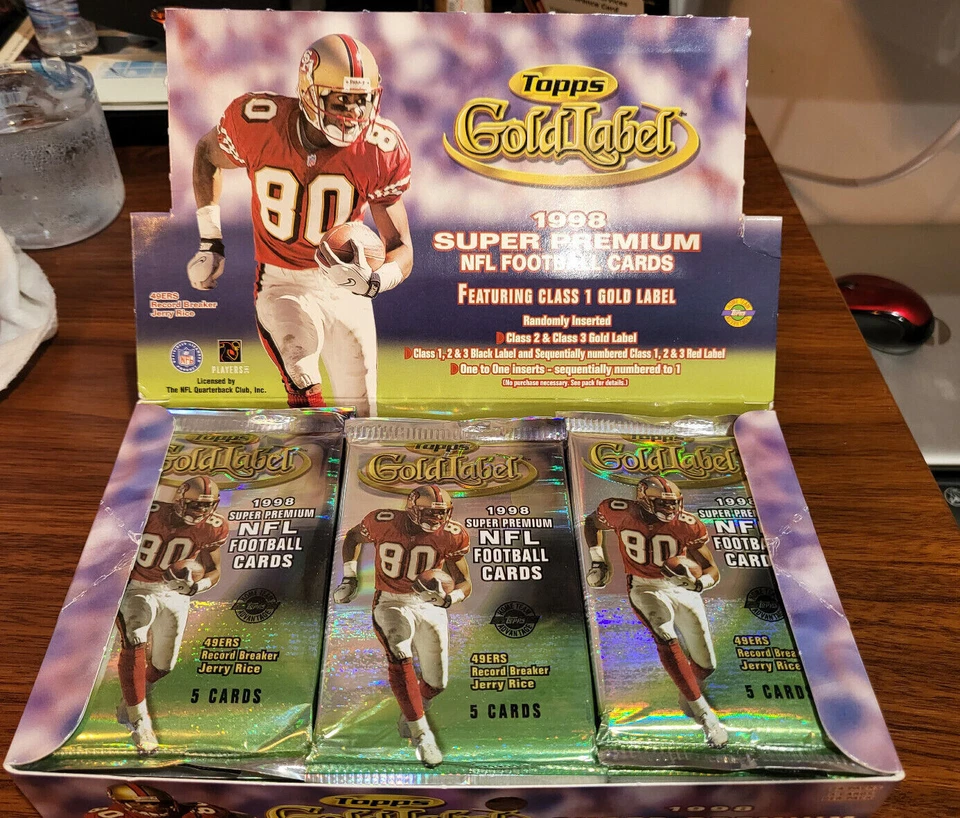 1998 Topps Gold Label Football 5 Card Pack - checklist within - Manning RC? - Image 4 of 4