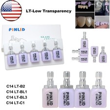 US 5Pcs LT C14 Dental Glass Ceramic Lithium Dislicate Blocks Cerec Emax CAD CAM