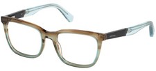 Diesel DL5321 047 Brown Blue Plastic Optical Eyeglasses Frame 51-18-145 DL RX