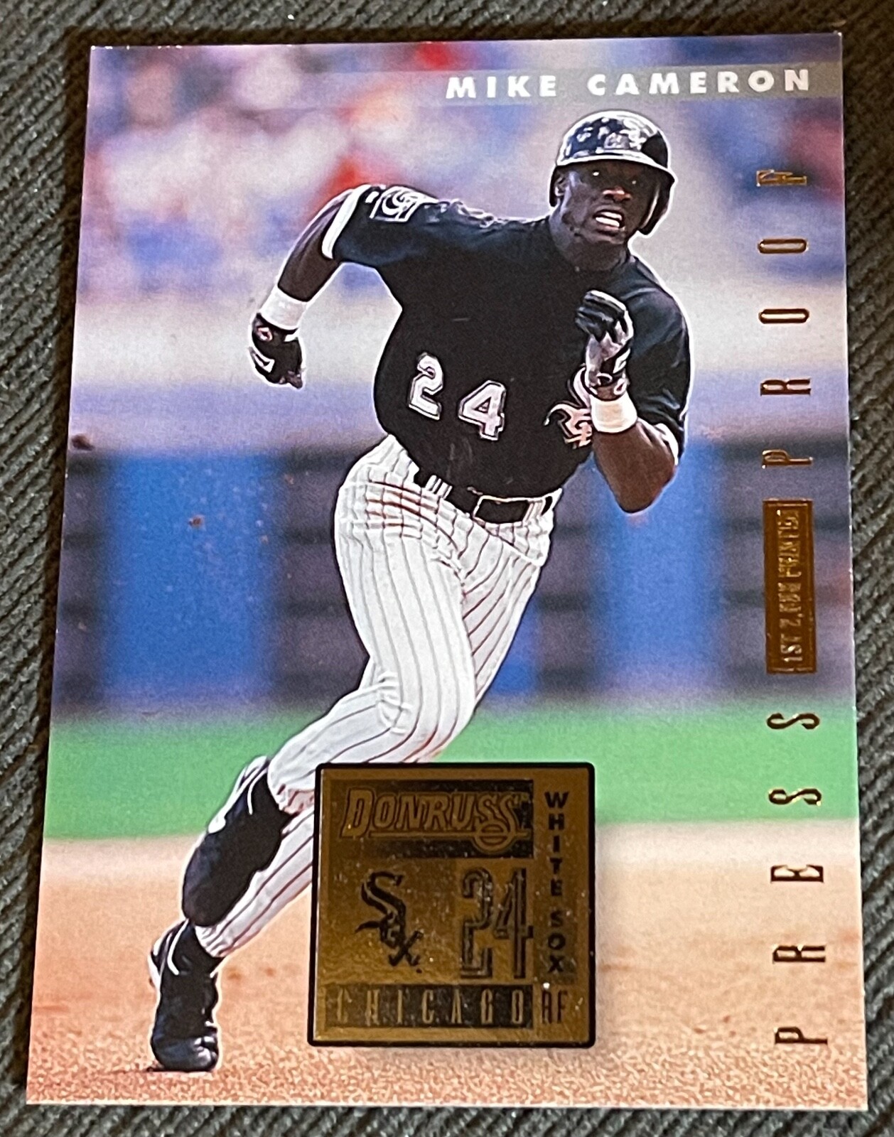 1996 Donruss MLB MIKE CAMERON Rookie Press Proof 1st 2000 Printed #378 White Sox