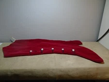 RED VELVETEEN & SATIN VICTORIAN LADIES HIGH TOP BUTTON BOOT 20” HOLIDAY STOCKING