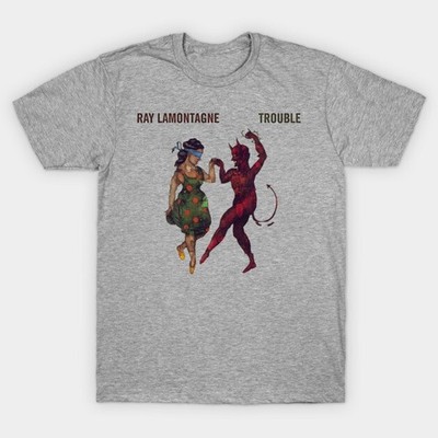 Ray LaMontagne gray T Shirt black 2 side Size S-5XL