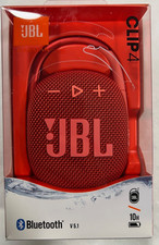 JBL Clip 4 - Portable Bluetooth Speaker with Carabiner RED USED