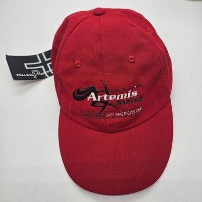 Pelle P Artemis Racing 34th America's Cup Challenger Red Baseball Cap Hat NWT