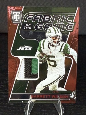 2024 Totally Certified FG-GTW Garrett Wilson -Fabric Of The Game Mirror Red #/99