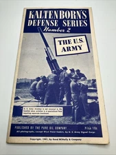 Vintage 1941 PURE OIL Co KALTENBORN's Maps MILITARY Army Posts