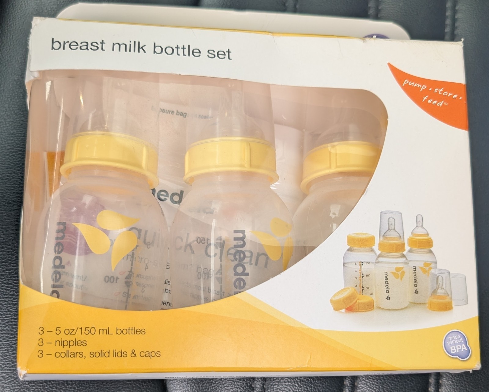 Medela&reg; 5 oz. Breastmilk Bottle (Set of 3) baby Bottles