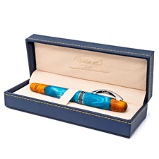 Conklin 1898 Limited Edition Spectra Fusion Fountain Pen in Blue Chrome 14K MED.