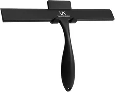 Shower Squeegee for Glass Doors, 11-Inch Silicone Squeegee with Non-Slip Handle 