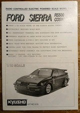 Kyosho 3178 Ford Sierra RS500 Cosworth Bauanleitung 1:10 Mega Raritat
