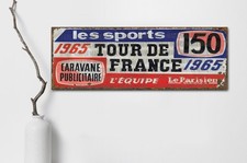 Targa in metallo stile vintage Tour de France auto corsa insegna