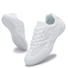 OITLSR Girls Cheer Shoes Youth White Cheerleading Dance Breathable...