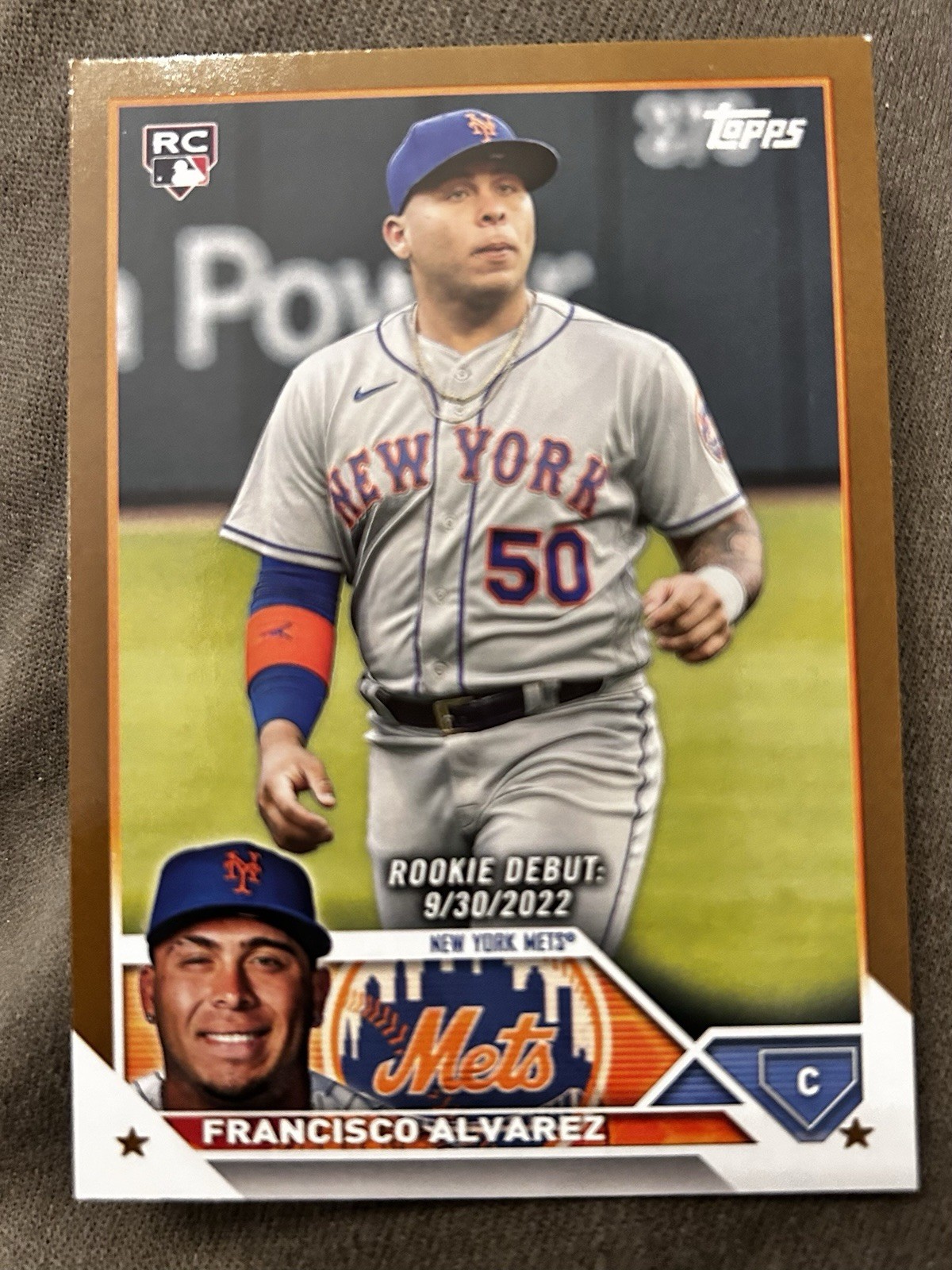 2023 Topps Update #US255 Francisco Alvarez Rookie Debut Gold /2023 RC