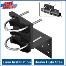 Antenna Mount Outdoor Antenna Pole Mast Mount Bracket Heavy Duty Steel U-Bracket