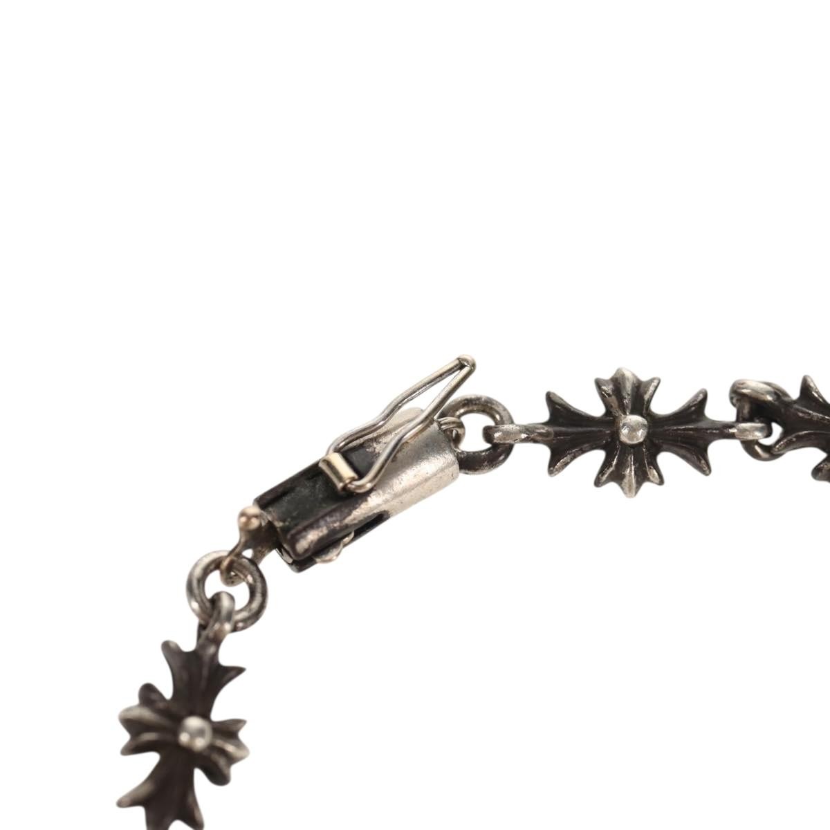 Chrome Hearts Tiny ECH Plus Bracelet Bracelet Ag925 11 Links Auth