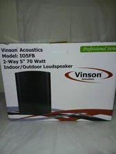 Vinson Acoustics Outdoor/Indoor Loudspeaker Model:IO5FB 2-Way 5"70 Watt. New 