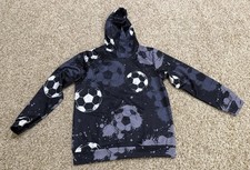 Boys Long Sleeve With Hoodie Light Sweater Size 11-12 Years
