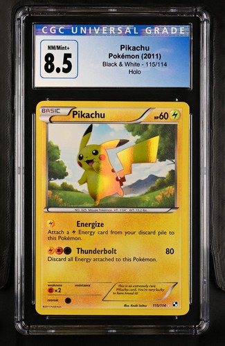 Pikachu graded CGC 8.5 for sale on eBay