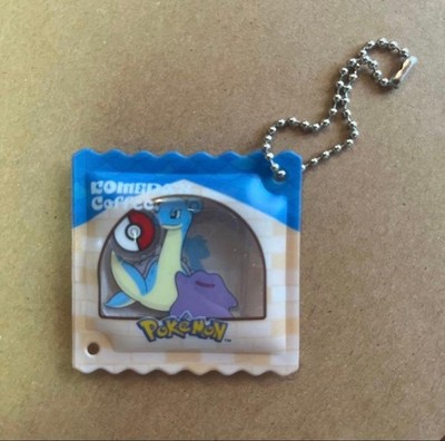 Pokemon Lapras Ditto Acrylic Keychain Blue Design with Chain