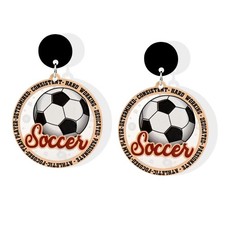 Elaximn Dangle Earrings for Women, Cute Acrylic Medium, Black and White