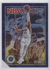 2019 Panini NBA Hoops Premium Stock Get Out the Way Purple Donovan Mitchell 0a3