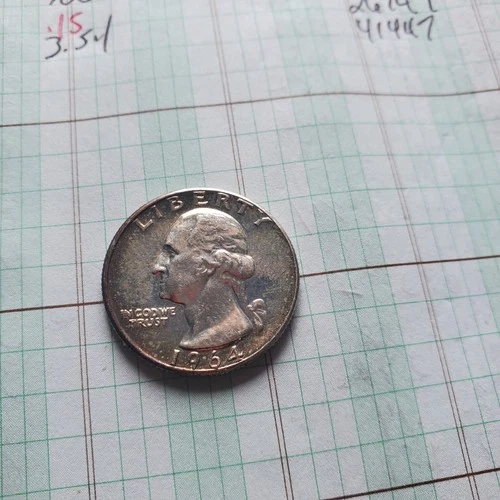 1964 Washington Quarter Gem Proof Sharp Strike