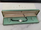 Vintage 14k White Gold Rolex Ladies Watch 17 Jewels RUNS (Read Desc) with Box