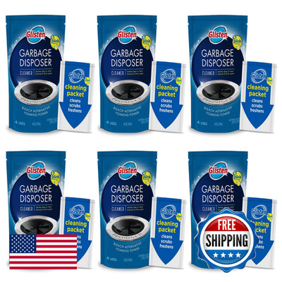 Glisten Garbage Disposer Cleaner Odor Eliminator Foaming Action Removes