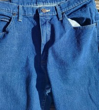Pantalones de mezclilla Wrangler Comfort Flex para hombre talla W34 L34 pierna recta azul