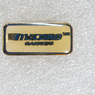 McCORD GASKETS Pinback Button Auto Parts Advertising Promo Rectangle