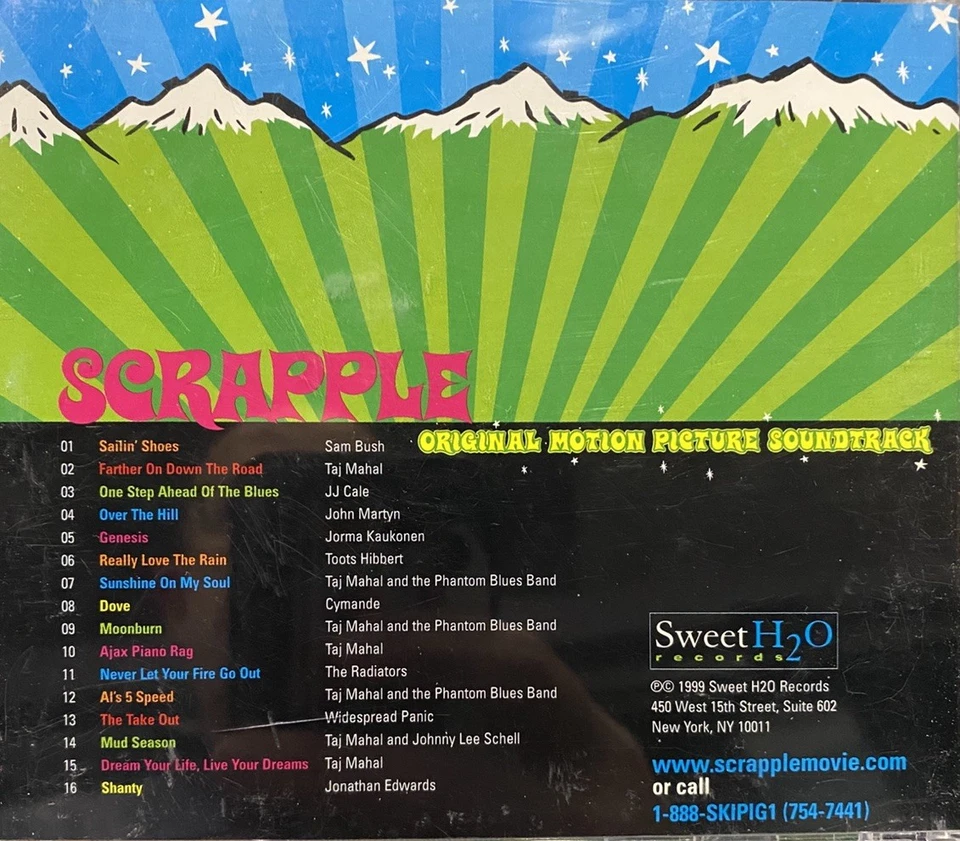Scrapple Original Soundtrack CD 1999 Sweet H2O Records Rare OOP Taj Mahal Foto 3 de 3