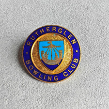 Rutherglen Bowling Club - Enamel Pin Badge Bowls Sports UK