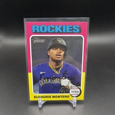 2024 Topps Heritage High Number - #517 Elehuris Montero - Colorado Rockies