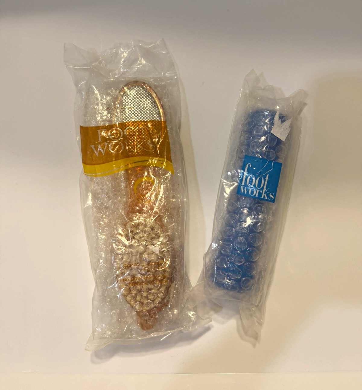 Avon Foot Works Lot of 2 New Sealed 4-in-1 Foot File & Foot Roll Massage Vintage