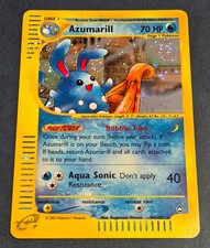 Azumarill # H4/H32 Rare Holo Swirl Aquapolis 2003 Pokemon EN Mint Vintage on eBay